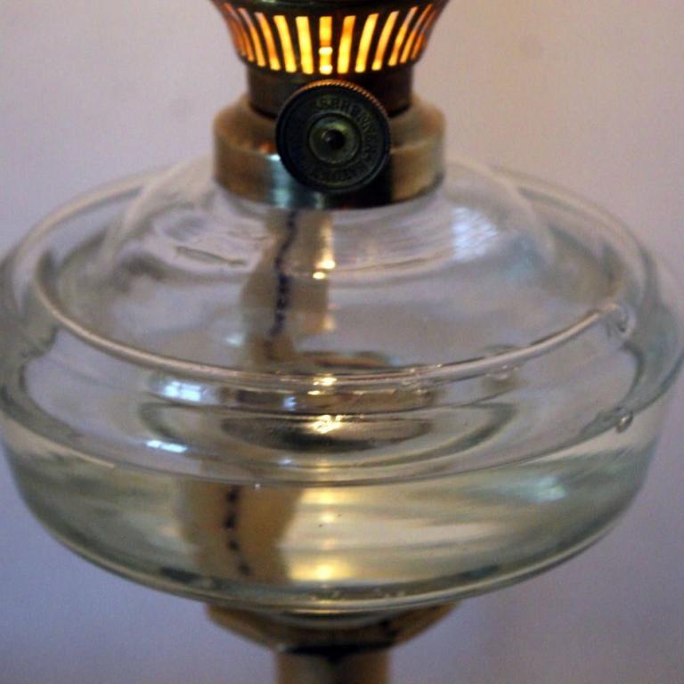 Säulenlampe aus Messing