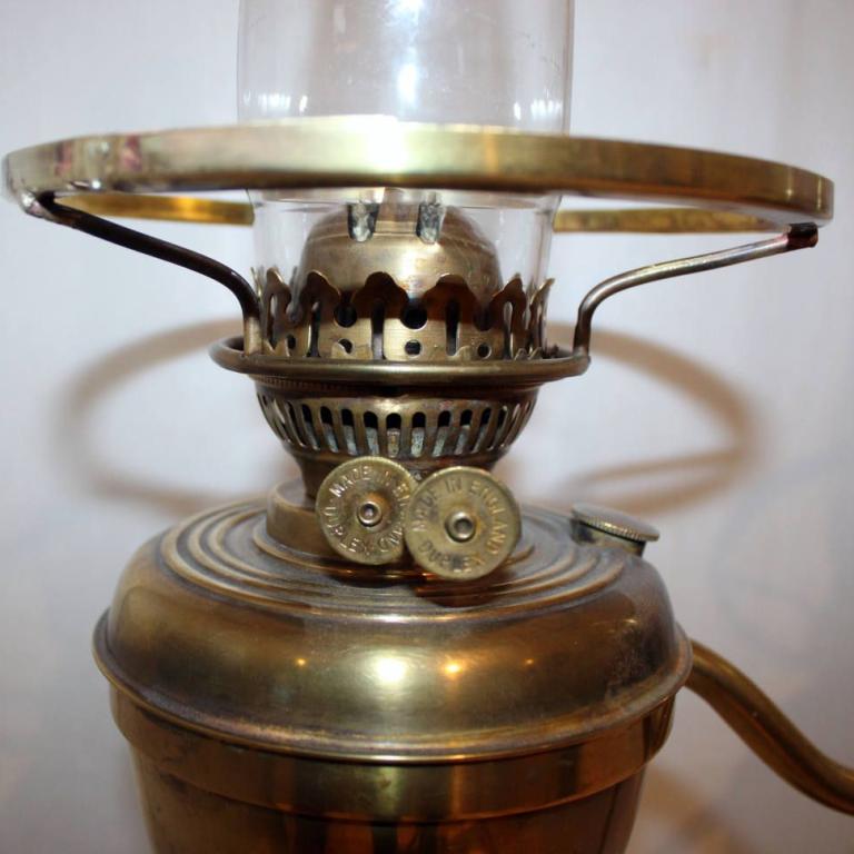 Duplex Studierlampe, Schiebelampe, zwei Dublexbrenner, England