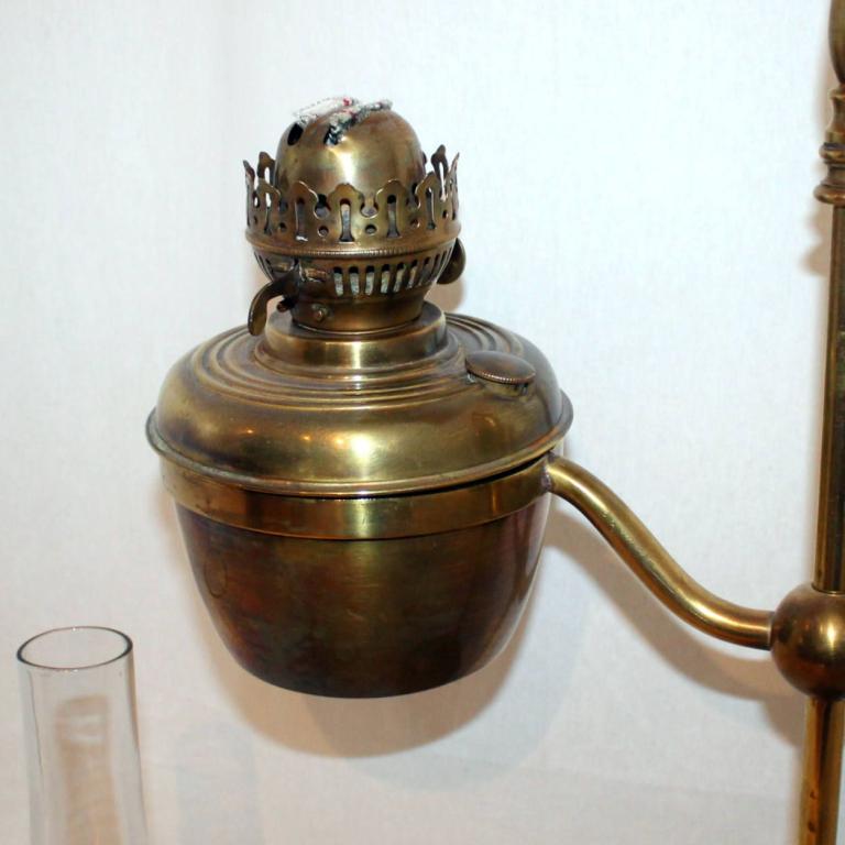 Duplex Studierlampe, Schiebelampe, zwei Dublexbrenner, England